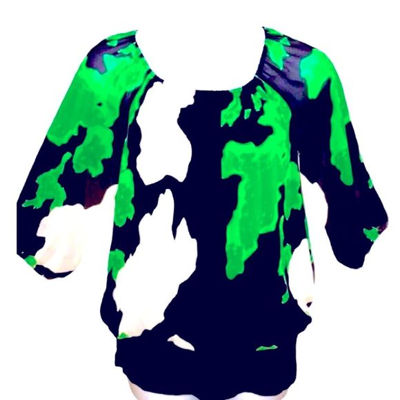 INC International Concepts Tops - INC Woman’s Blouse green  size medium